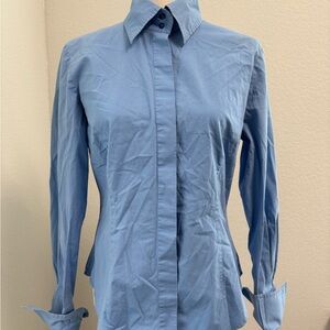 Moda International Sky Blue Dress Shirt